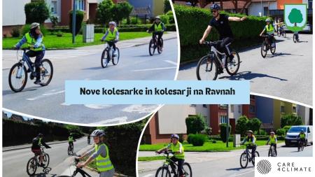 Kolaž izvajanje kolesarskih izpitov
